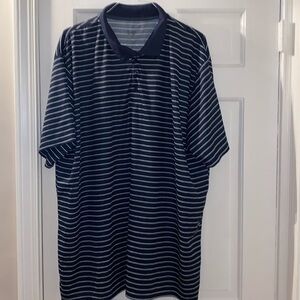 Real essentials size 3xl tall striped golf shirt nwot